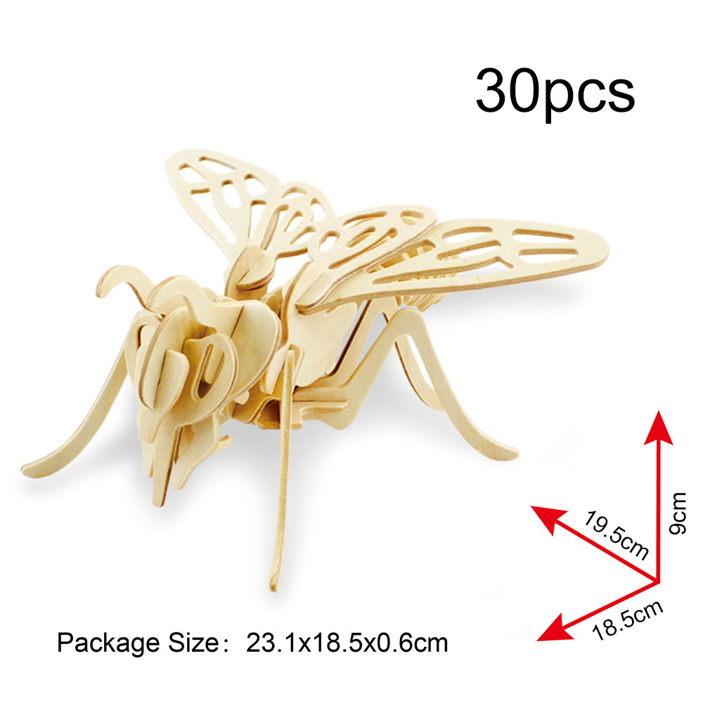 DIY Models Kits for Kids 3D Wooden Puzzle - JP206 Bee