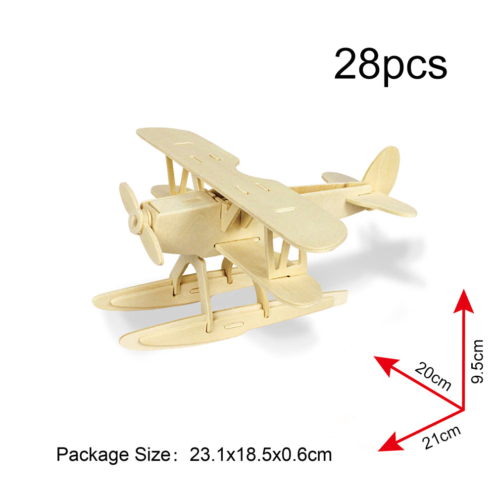 DIY Models Kits for Kids 3D Wooden Puzzle - JP209 Sea Plane