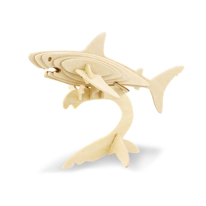 DIY Models Kits for Kids 3D Wooden Puzzle - JP229 Shark