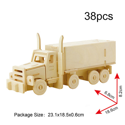 DIY Models Kits for Kids 3D Wooden Puzzle - JP245 Truck