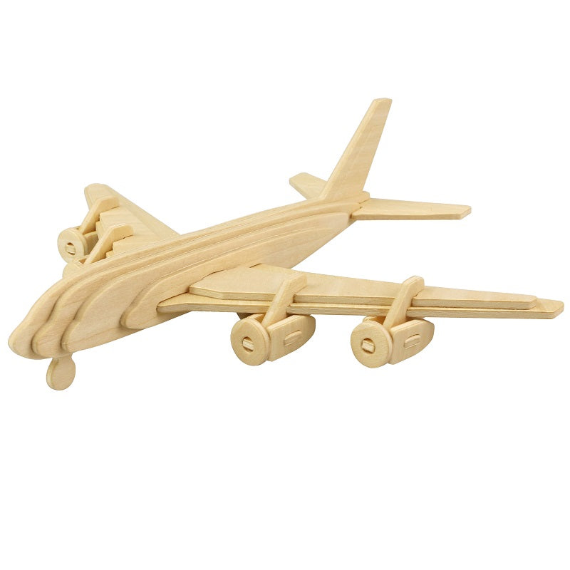 DIY Models Kits for Kids 3D Wooden Puzzle - JP270 Civil Airplane