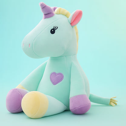 Plush Unicorn Toy Green 13 Inch Teddy
