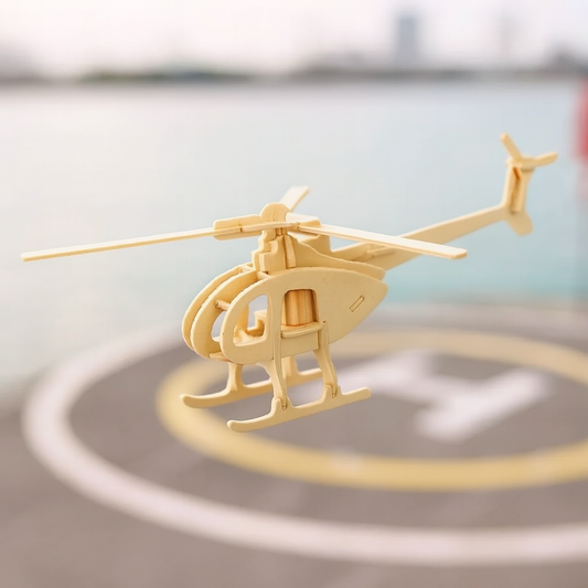 DIY Models Kits for Kids 3D Wooden Puzzle - Helicopter
