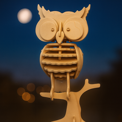 DIY Models Kits for Kids 3D Wooden Puzzle - JP273 Owl