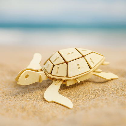 DIY Models Kits for Kids 3D Wooden Puzzle - JP295 Sea Turtle