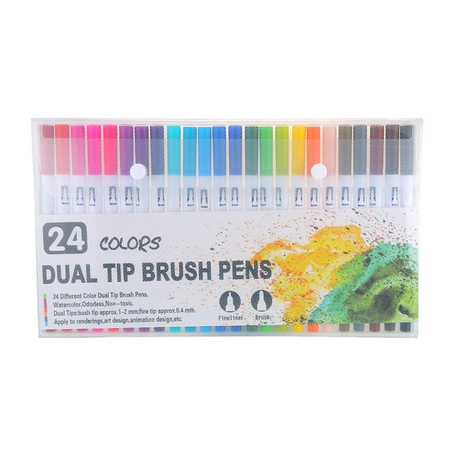 Dual Tip Brush Pens freeshipping - GeorgiePorgy