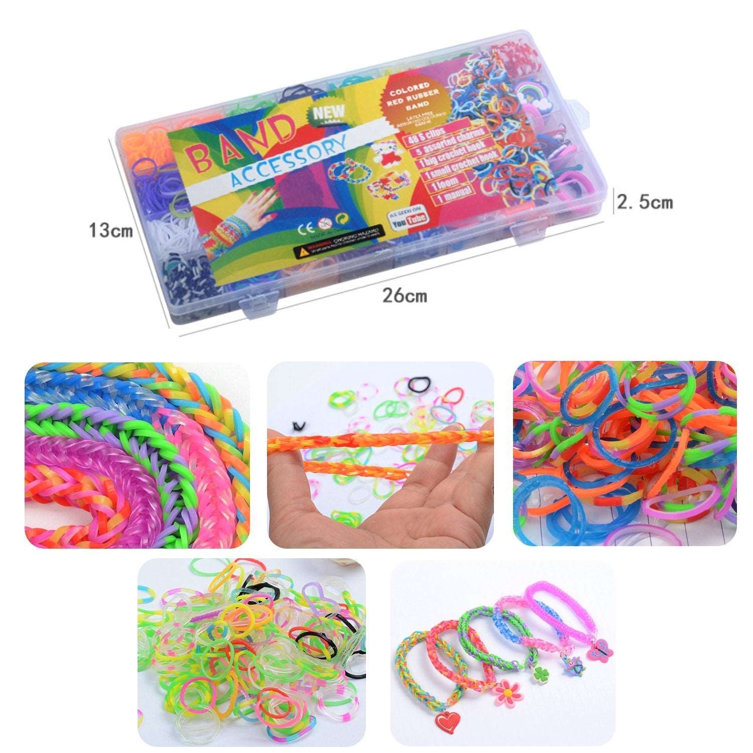 15/18/32/36 Grids Colorful Loom Bands Set Candy Color Bracelet Making Kit  DIY Rubber Band Woven Bracelet Kit Girls Craft Toys Gifts | Wish