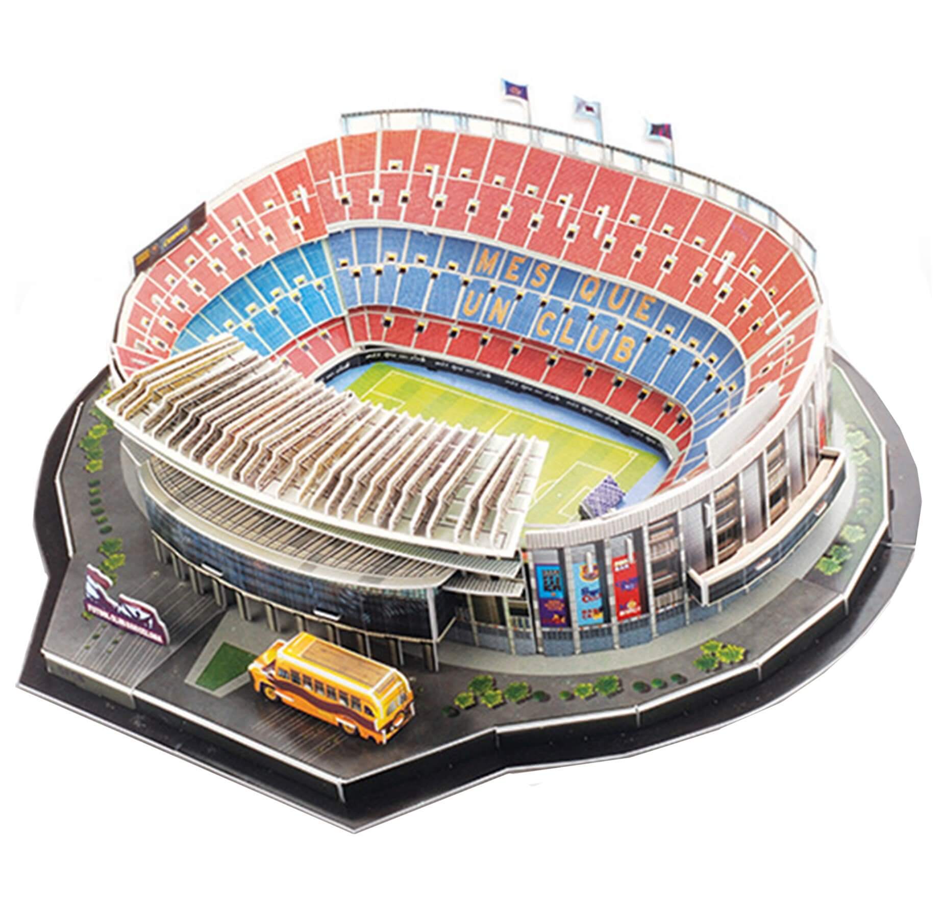 3D Nou Camp Stadium Jigsaw 100pcs freeshipping - GeorgiePorgy