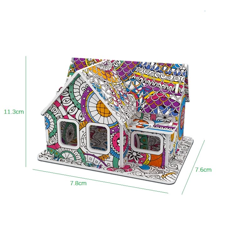 3D Colouring Puzzle set 4 in 1 Art Colouring Puzzle for Kids freeshipping - GeorgiePorgy