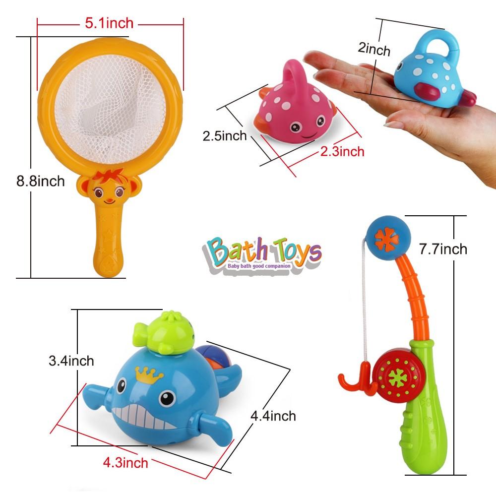 Bath Time Toys 8pcs freeshipping - GeorgiePorgy