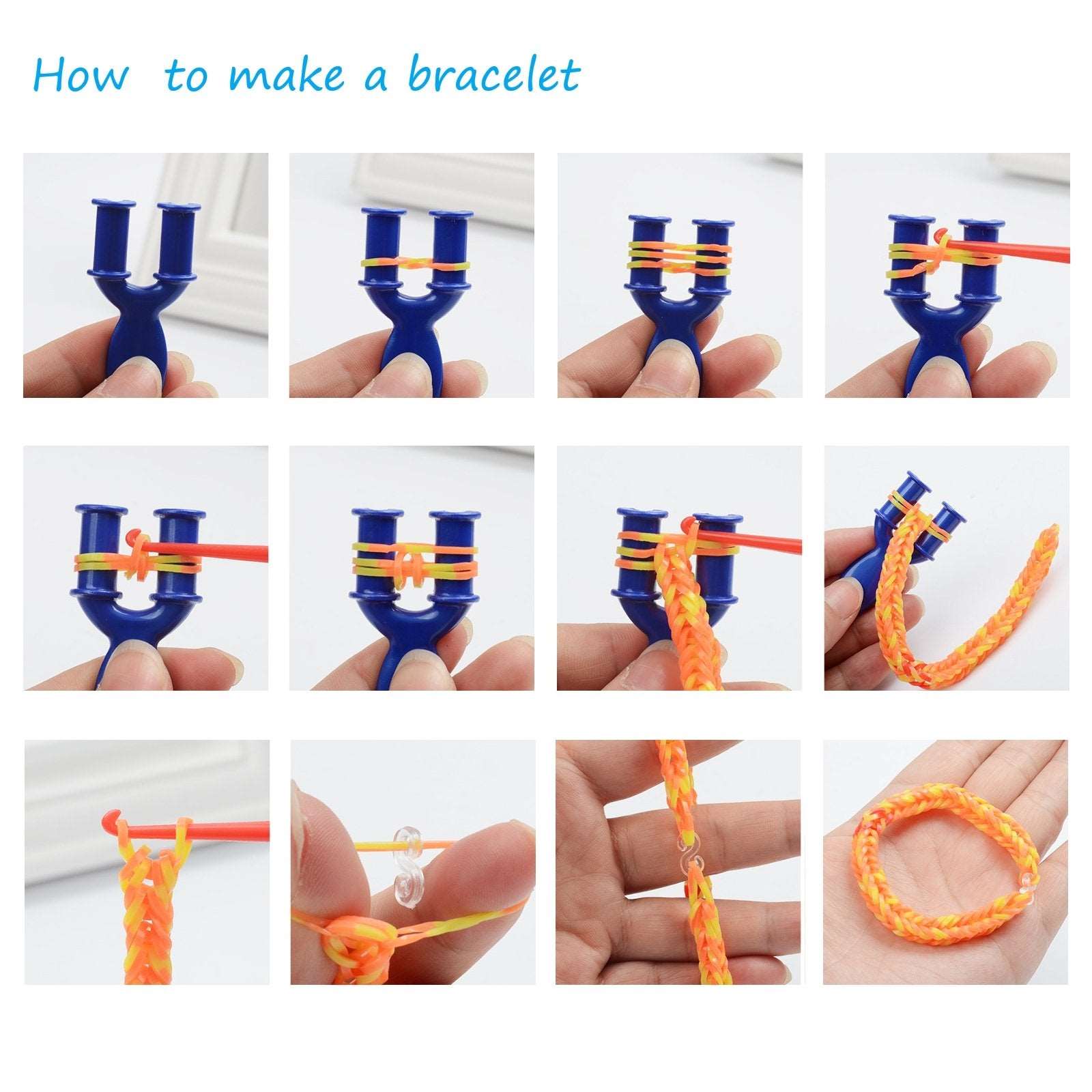 Loom Rubber Bands 1500pcs, Bracelet Making Kit freeshipping - GeorgiePorgy