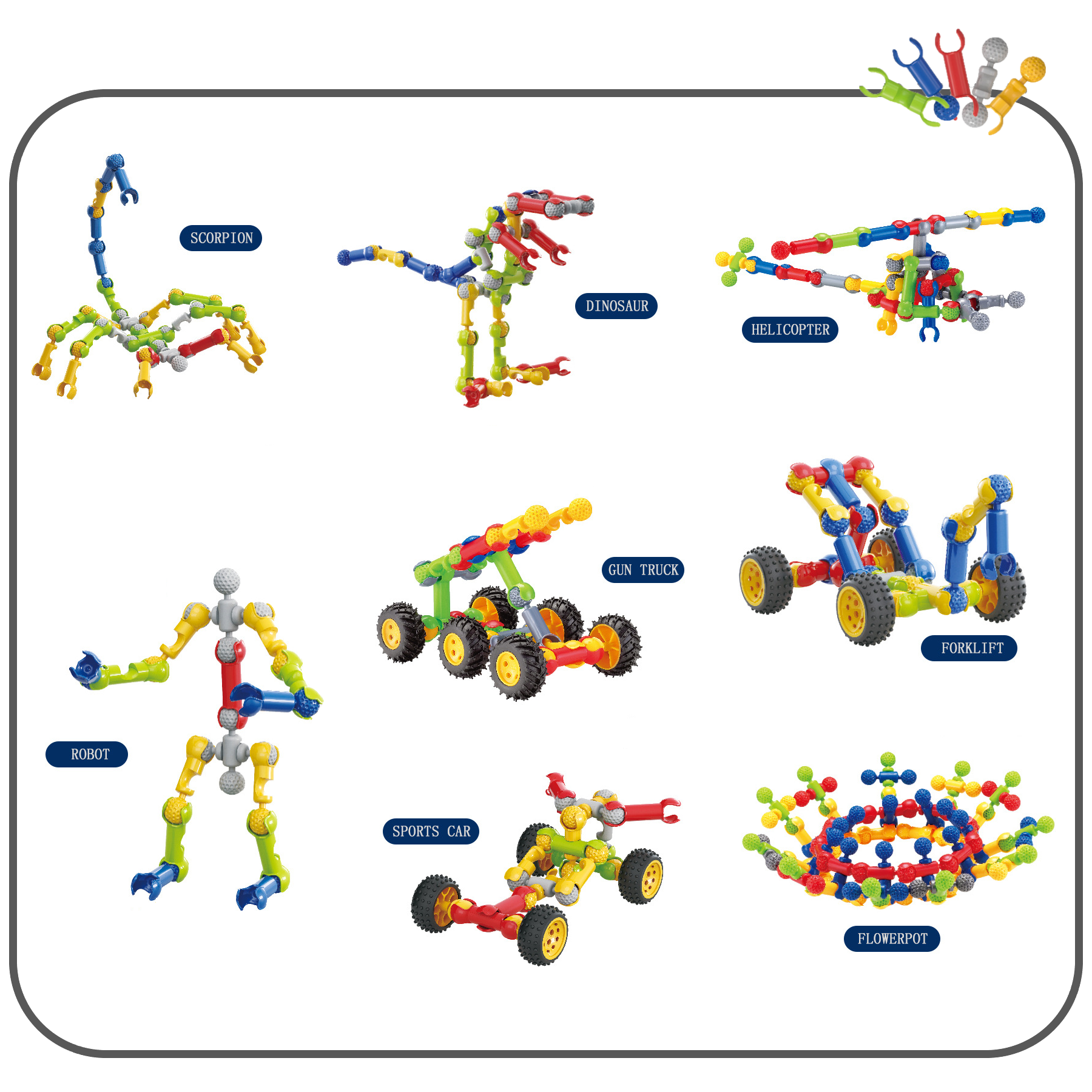 Skeleton Building Set 70pcs freeshipping - GeorgiePorgy