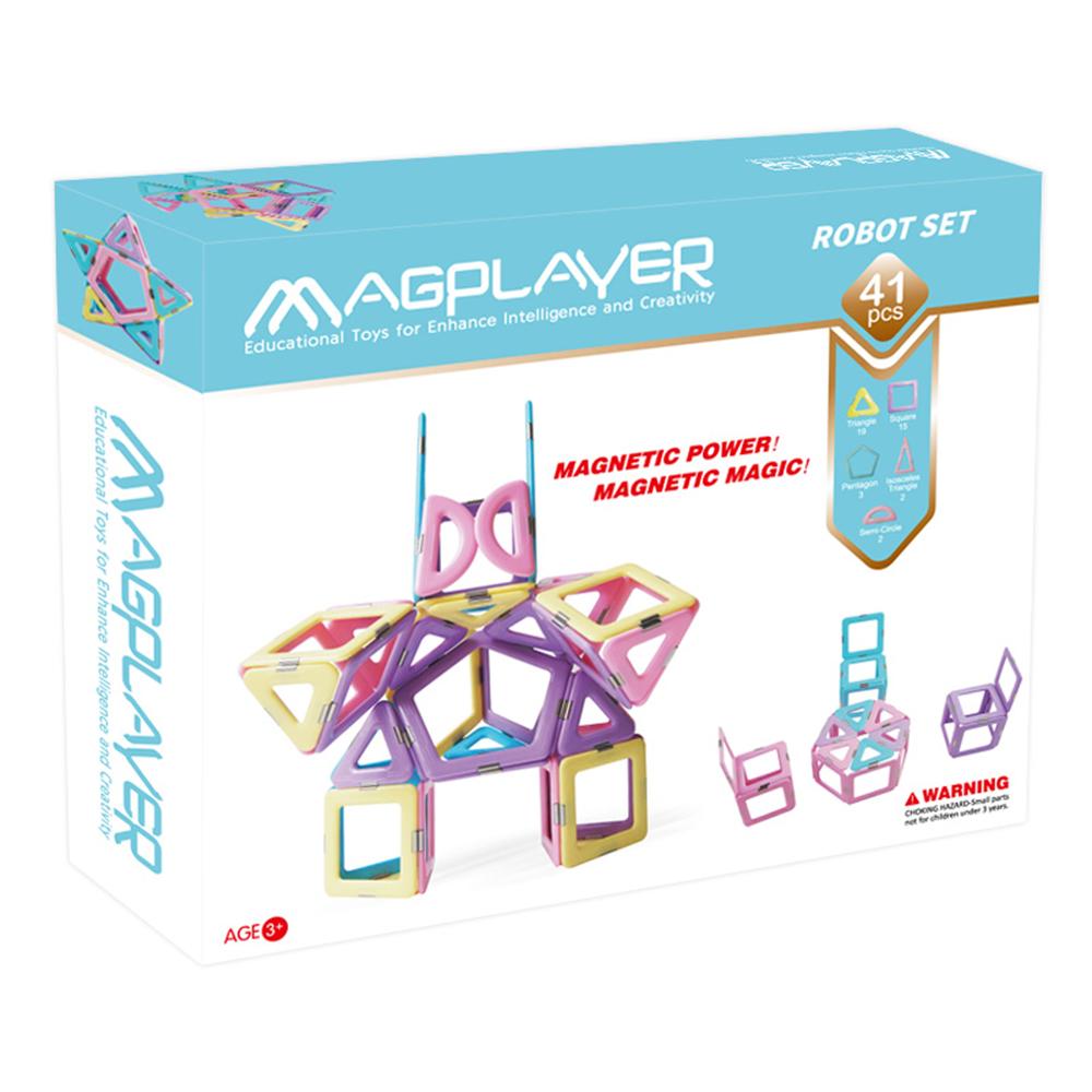 Magplayer Magnetic Toy Robot Set 41 pcs freeshipping - GeorgiePorgy