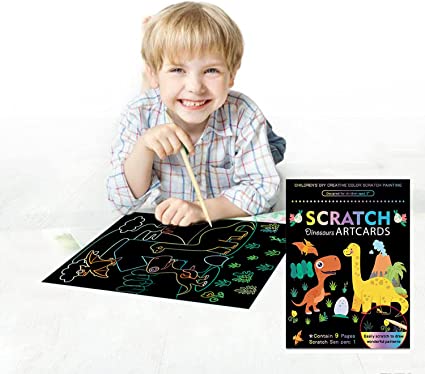 Scratch Art Paper Set DIY Arts Craft Kits