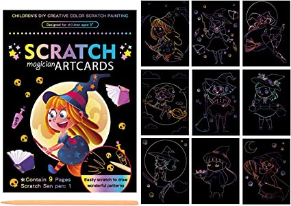 Scratch Art Paper Set DIY Arts Craft Kits