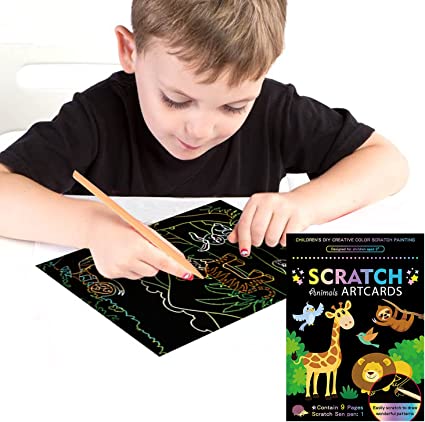 Scratch Art Paper Set DIY Arts Craft Kits