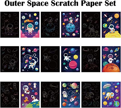 Scratch Art Paper Set DIY Arts Craft Kits