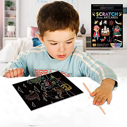 Scratch Art Paper Set DIY Arts Craft Kits