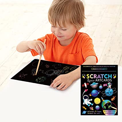 Scratch Art Paper Set DIY Arts Craft Kits