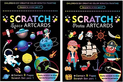 Scratch Art Paper Set DIY Arts Craft Kits