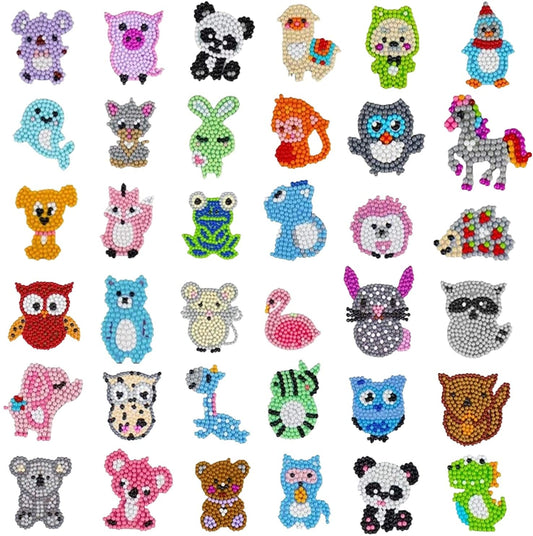 Diamond Painting Sticker DIY Kit - 36 Pack freeshipping - GeorgiePorgy