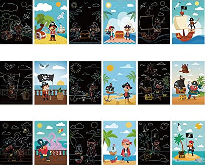 Scratch Art Paper Set DIY Arts Craft Kits