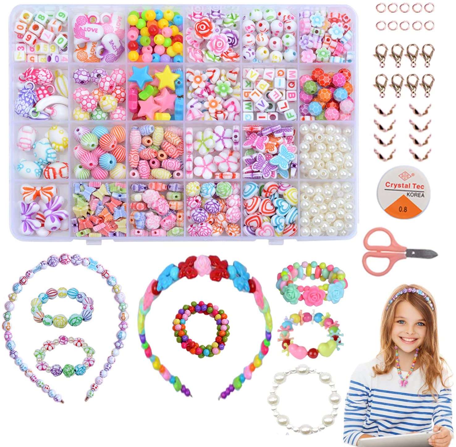 Beads Set for Girls Jewellery Making freeshipping - GeorgiePorgy
