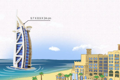 Robotime 3D wooden building puzzle-Dubai Hotel freeshipping - GeorgiePorgy