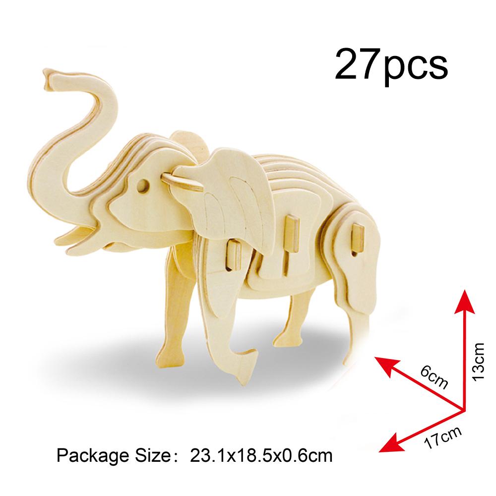 Robotime 3D Wooden Puzzle - JP215 Elephant freeshipping - GeorgiePorgy