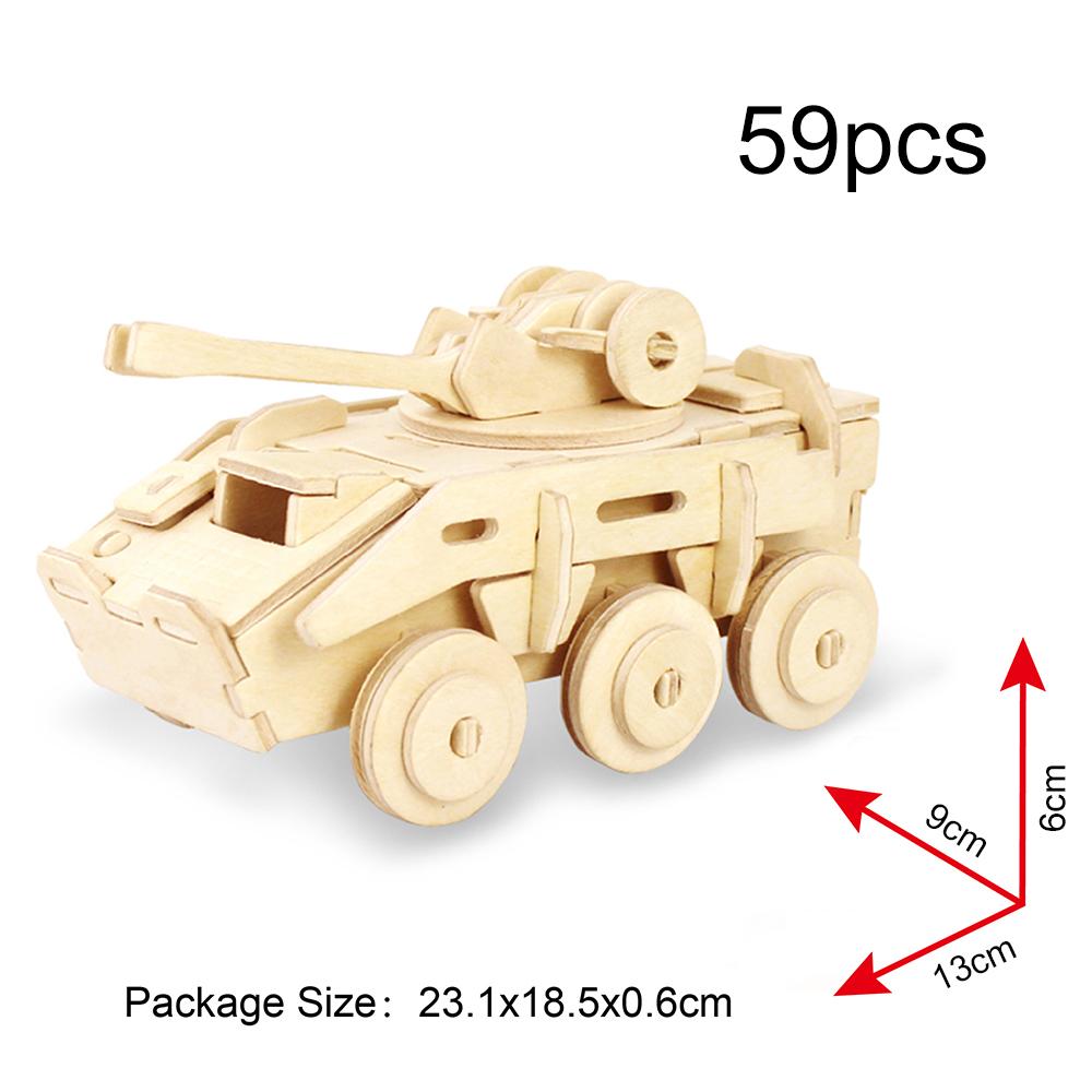 Robotime 3D Wooden Puzzle - JP236 Explosion-proof Armored Vehicle freeshipping - GeorgiePorgy