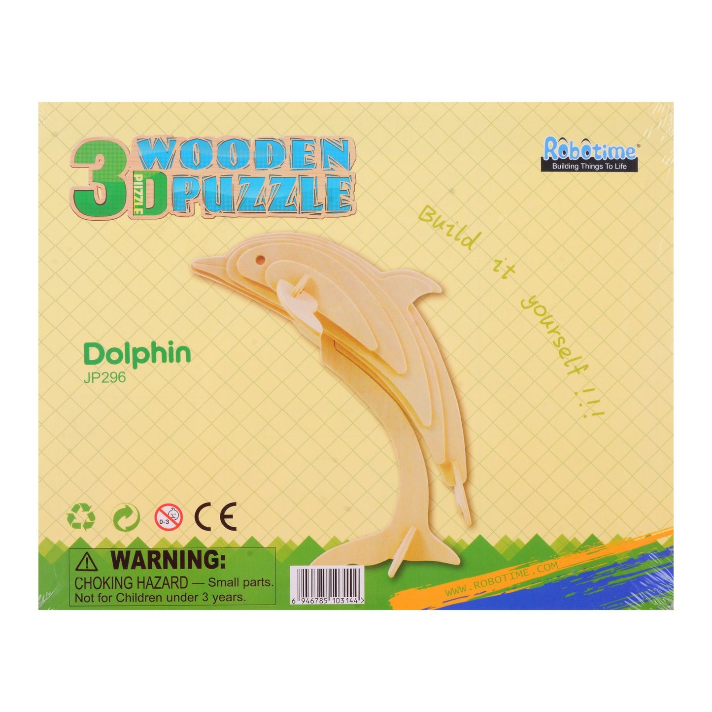 Robotime 3D Wooden Puzzle - JP296 Dolphin freeshipping - GeorgiePorgy