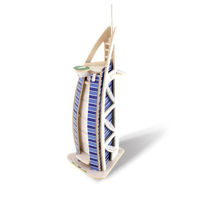 Robotime 3D wooden building puzzle-Dubai Hotel freeshipping - GeorgiePorgy