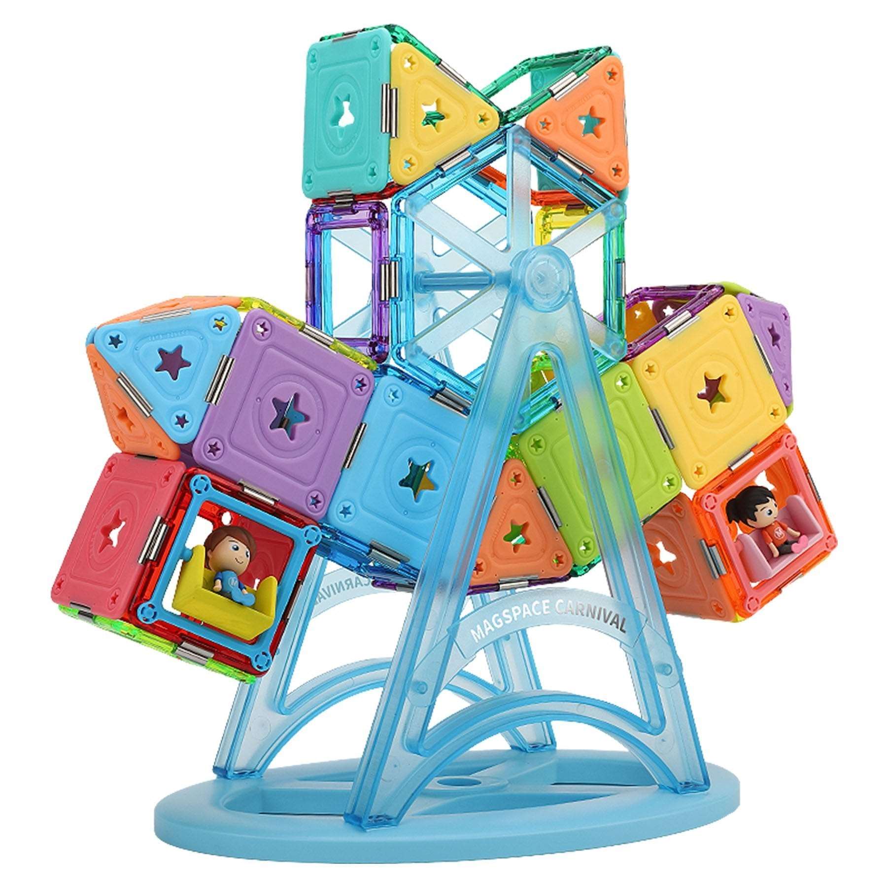 Magspace Magnetic Building Blocks Carnival Set - Soft Glue Star 57pcs freeshipping - GeorgiePorgy