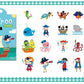 21pcs Kids Temporary Tattoos Stickers freeshipping - GeorgiePorgy