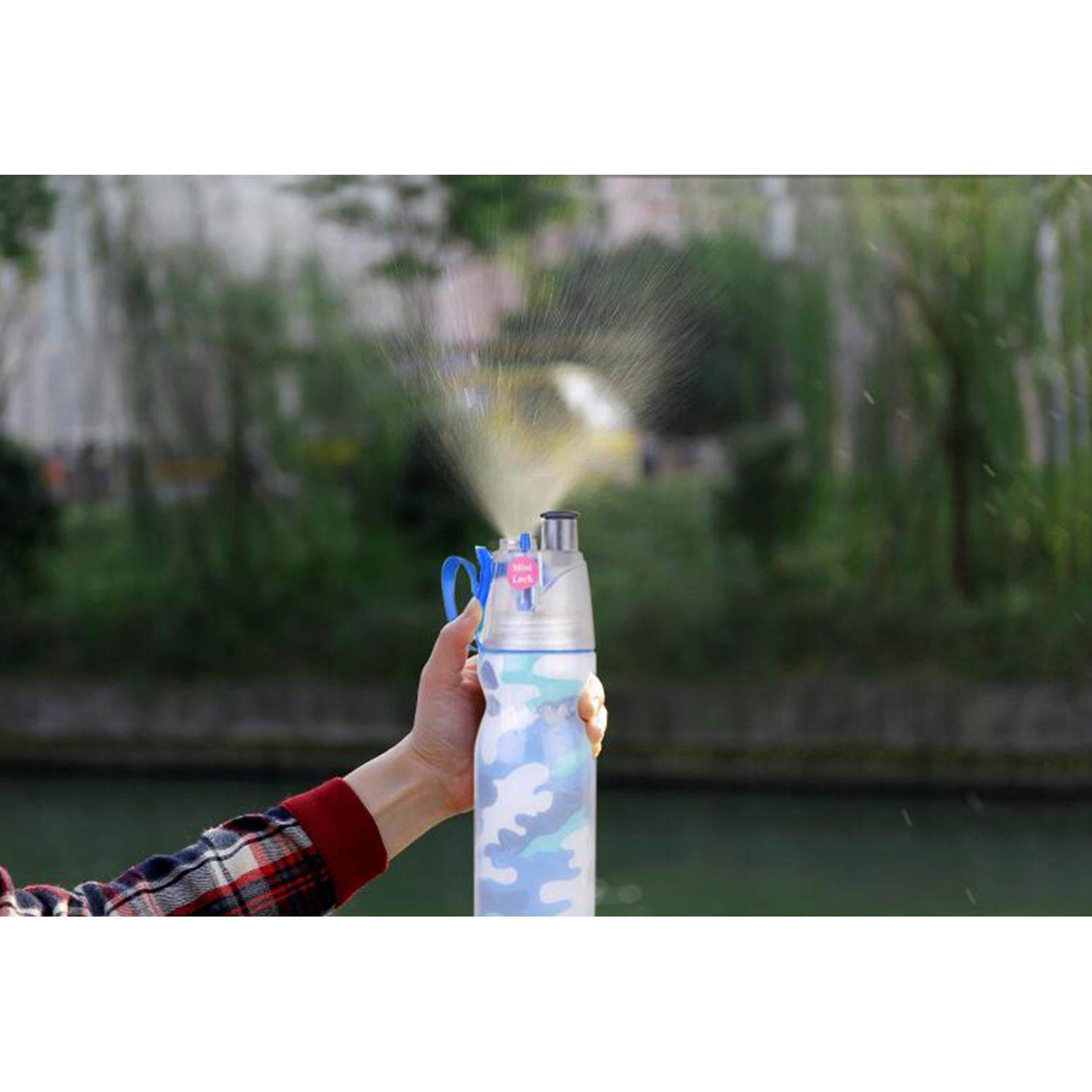 Mist Lock Spray Bottle Blue Camo 590ML freeshipping - GeorgiePorgy