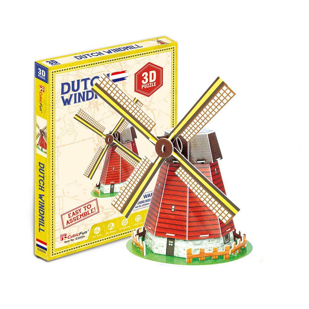 3D Dutch Windmill Jigsaw 20pcs freeshipping - GeorgiePorgy