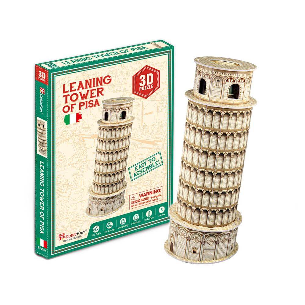 3D Leaning Tower of Pisa Jigsaw 8pcs freeshipping - GeorgiePorgy