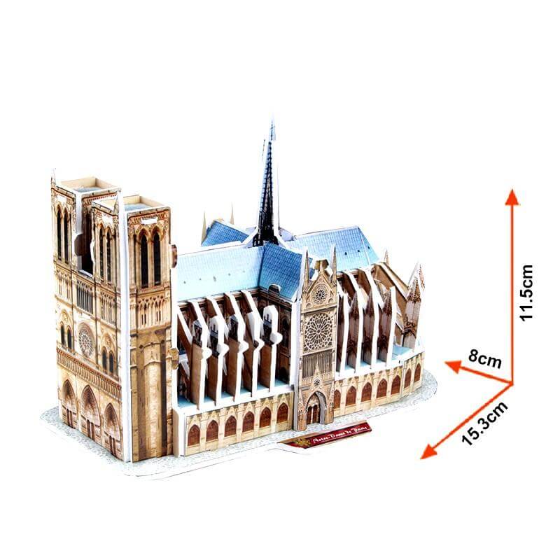 3D Notre dame de paris Jigsaw 39pcs freeshipping - GeorgiePorgy