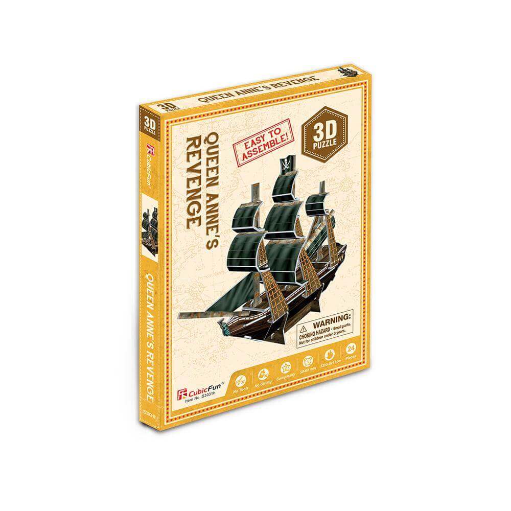 3D Queen Anne’s Revenge Jigsaw 24pcs freeshipping - GeorgiePorgy