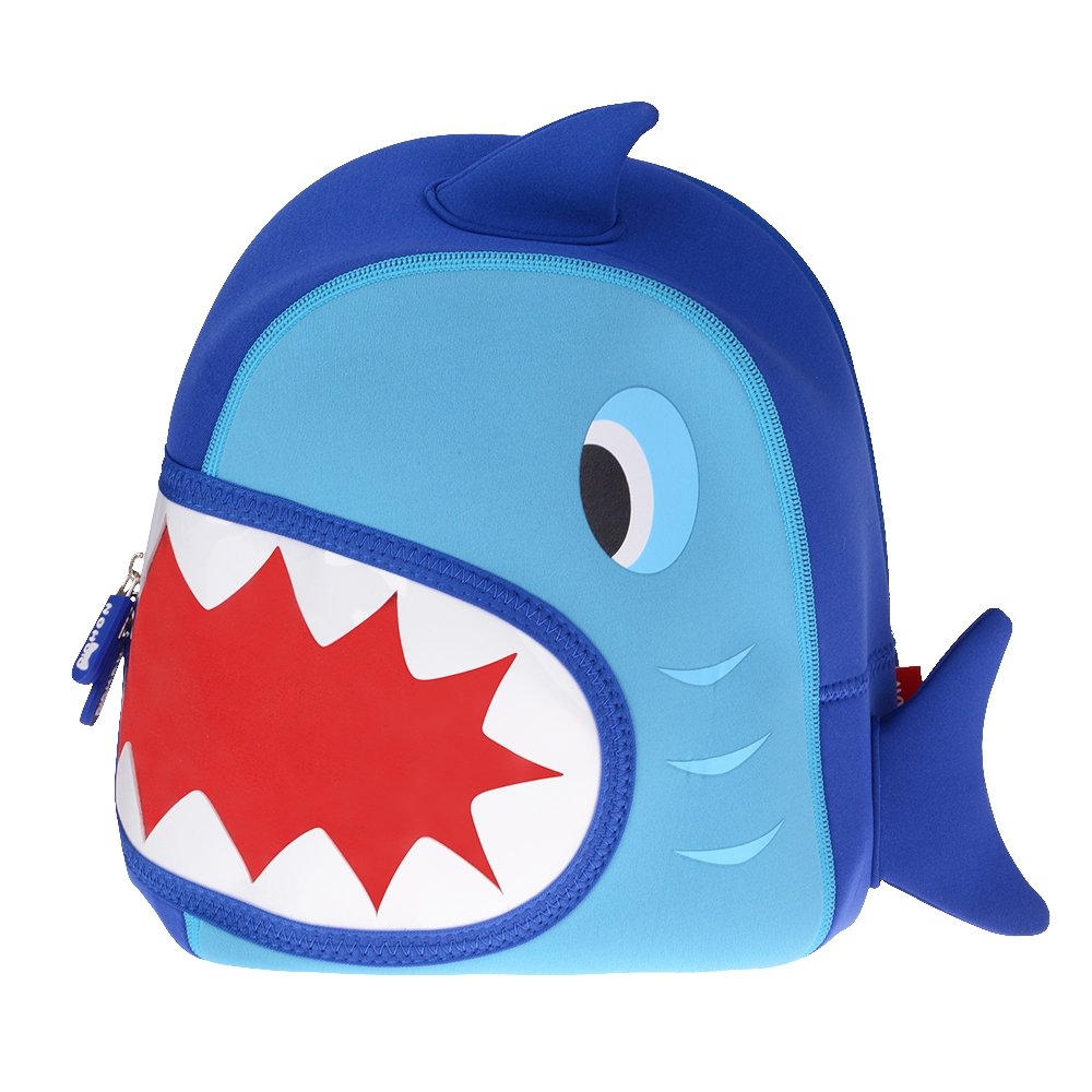 Nohoo Blue Side Face Shark Backpack freeshipping - GeorgiePorgy